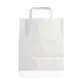 Χάρτινη Τσάντα Λευκή με χεράκι 32x21x33cm - Χάρτινες Τσάντες στην Ecocraft