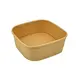 Food container Kraft Square 500ml- 50pcs - Salad Bowls στην Ecocraft