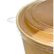Craft Paper Salad Bowl Tall 1000ml with Pet Lid 50pcs - Salad Bowls στην Ecocraft
